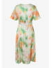 More & More Kleid in Grün/ Weiß/ Orange