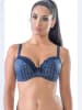 Valea Voorgevormde beha "Cloe" donkerblauw/wit