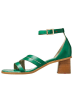 LLOYD Leder-Sandaletten in Grün