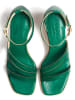 LLOYD Skórzane sandały w kolorze zielonym