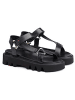 LLOYD Leder-Sandalen in Schwarz