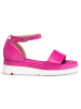 LLOYD Leren sleehaksandalen roze
