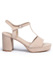 LLOYD Leder-Sandaletten in Beige
