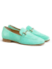 LLOYD Leren instappers turquoise