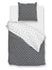 Zo!Home Komplet pościeli "Punta di Cotone" w kolorze szaro-białym