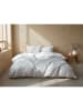 Zo!Home Fijnbiber beddengoedset "Punta di Cotone" grijs/wit