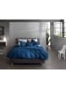Zo!Home Mako-satijnen beddengoedset "Satinado" donkerblauw
