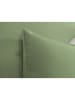 Zo!Home Mako-satijnen beddengoedset "Satinado" groen