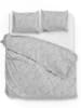 Zo!Home Komplet pościeli satynowej "Fiori" w kolorze szarym