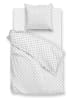 Zo!Home Komplet pościeli "Satinado" w kolorze białym z mako-satyny