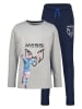 Messi Pyjama grijs/donkerblauw