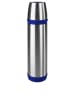 Emsa Isolierflasche "Captain" in Chrom/ Blau - 500 ml
