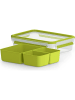 Emsa Pojemnik "Clip & Go" w kolorze zielonym na żywność - 1,2 l