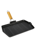 Sitram Patelnia grillowa "Tradifonte" w kolorze czarnym - 21 x 35 cm