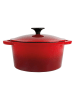 Sitram 2-delige set: smoorpan ''Grand Chef'' rood - 2,5 l