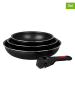 Sitram 4tlg. Set: Bratpfannen ''Agile'' in Schwarz