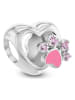 CHARM'S Silber-Bead mit Edelsteinen