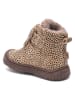 bisgaard Leren boots "Evon" beige/zwart