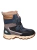 bisgaard Leren winterboots "Torben" donkerblauw/grijs