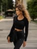 Athleas Trainingslongsleeve "Ania" in Schwarz