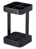 Yamazaki Zahnbürstenhalter ''Tower'' in Schwarz - (B)5,5 x (H)9 x (T)5,5 cm