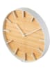 Yamazaki Wanduhr "Rin" in Hellbraun/ Weiß - Ø 26,5 cm