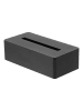 Yamazaki Tücherbox "Tower" in Schwarz - (B)26,5 x (H)7,5 x (T)13,5 cm