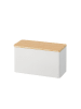 Yamazaki Aufbewahrugsbox "Rin" in Weiß - (B)23 x (H)14 x (T)10 cm