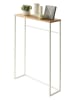 Yamazaki Konsolentisch ''Tower'' in Weiß/ Hellbraun - (B)60 x (H)80,5 x (T)18,5 cm
