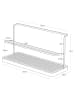 Yamazaki Flaschen-Abtropfgestell ''Tower'' in Schwarz - (B)32 x (H)17 x (T)12 cm