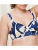 Triumph Biustonosz bikini w kolorze niebiesko-białym