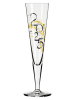 RITZENHOFF Champagnefluit "Brillante nacht" zwart/goudkleurig - 200 ml