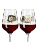 RITZENHOFF 2er-Set: Rotweingläser "Sagengold" - 570 ml