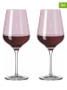 RITZENHOFF 2-delige set: rodewijnglazen "Fjordlicht" beskleurig - 570 ml