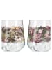 RITZENHOFF 2-delige set: glazen "Schattenfauna'' meerkleurig - 710 ml
