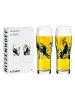 RITZENHOFF 2er-Set: Biergläser "Brauchzeit 1" in Schwarz/ Gelb - 630 ml