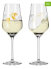 RITZENHOFF 2er-Set: Weißweingläser "Online" in Gold - 300 ml