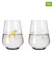 RITZENHOFF 2-delige set: waterglazen "Reitgold" goud - 500 ml