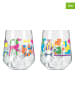 RITZENHOFF 2-delige set: ginglazen "Petfluencer" meerkleurig - 700 ml