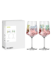 RITZENHOFF 2-delige set: cocktailglazen "Home+Garden" turquoise/paars - 500 ml