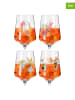 RITZENHOFF 4-delige set: cocktailglazen "Summer Rush Aperizzo" oranje - 544 ml