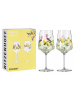 RITZENHOFF 2-delige set: cocktailglazen "Summer Dew Limoncello" geel/groen - 544 ml