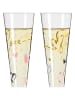 RITZENHOFF 2er-Set: Champagnerflöten "Goldnacht - C.Oliveira" - 205 ml