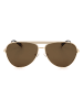 Polaroid Unisex-Sonnenbrille in Gold/Braun