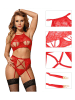 INTIMAX 3-delige lingerieset rood