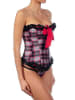 INTIMAX 2-delige lingerieset "Escoces" zwart/wit