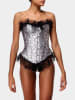 INTIMAX Corsage in Silber/ Schwarz
