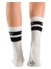Copenhagen Studios 3er-Set: Tennissocken in Creme/ Schwarz