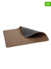 Bitz 4-delige set: placemats bruin/antraciet