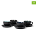 Bitz 4er-Set: Tassen in Schwarz/ Bunt - 240 ml